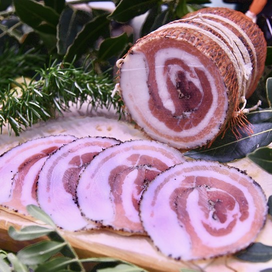 Rolled bacon